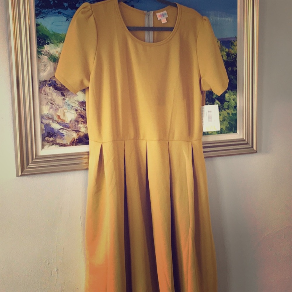 Lularoe Mustard Amelia BNWT 3xl